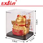 Gato de la Fortuna Maneki Neko Dorado Grande - Exlin - Miniatura 1