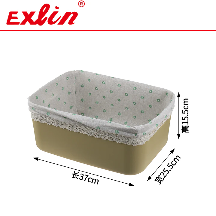 Set de 3 Cestas Multiuso Hogar Exlin - 25x17cm 2