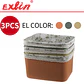 Set de 3 Cestas Multiuso Hogar Exlin - 37x26cm - Miniatura 1