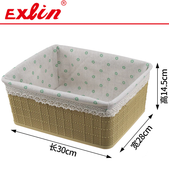 Set de 3 Cestas Multiuso Hogar Exlin - 37x26cm 2