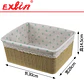 Set de 3 Cestas Multiuso Hogar Exlin - 37x26cm - Miniatura 2