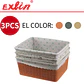 Set de 3 Cestas Multiuso Hogar Exlin - 27x11.5cm - Miniatura 1