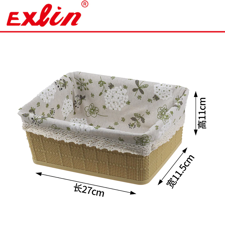 Set de 3 Cestas Multiuso Hogar Exlin - 27x11.5cm 2