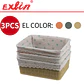 Set de 3 Cestas Multiuso Hogar Exlin -24x18.5cm - Miniatura 1