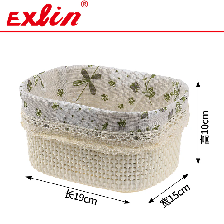 Set de 3 Cestas Multiuso Hogar Exlin - 19x15cm 2