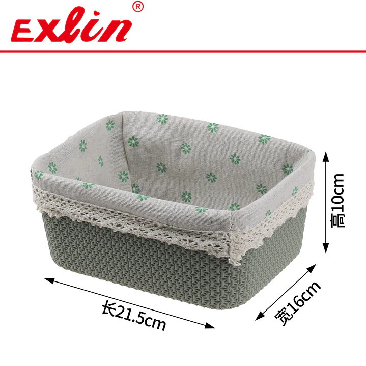 Set de 3 Cestas Multiuso Hogar Exlin - 21.5x16cm 2