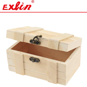 Cajita de Madera Tipo Cofre 13.4x8cm