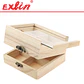 Caja de Madera Organizadora con Tapa de Vidrio - 13x12cm - Miniatura 1