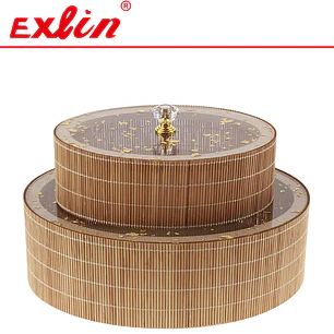 Set de Cajas Decorativas Ovaladas de Bambú – 2 piezas