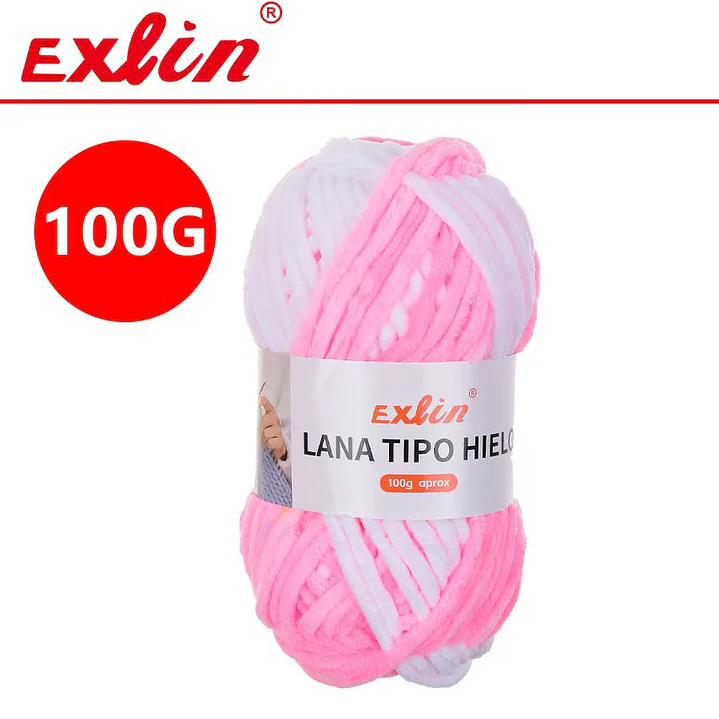 Lana Ovillo Tipo Hielo set 10 und  1