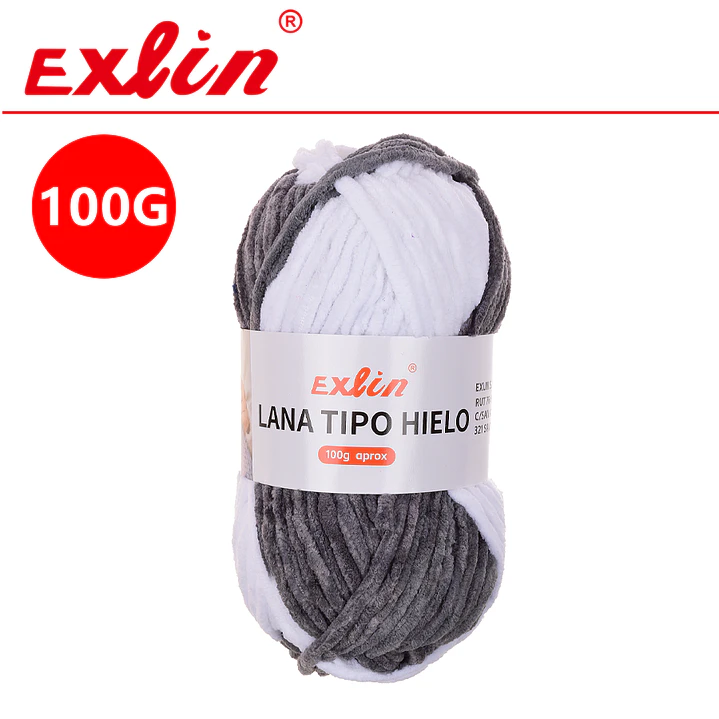 Lana Ovillo Tipo Hielo set 10 und  1