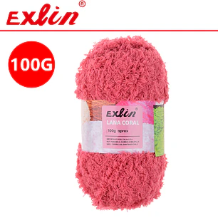 Lana Coral Exlin Fucsia – Set de 10 ovillos de 100g