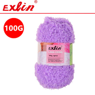 Lana Coral Exlin Morado – Set de 10 ovillos de 100g