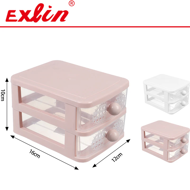 Mini Organizador de Escritorio con Cajones Ondulados 1