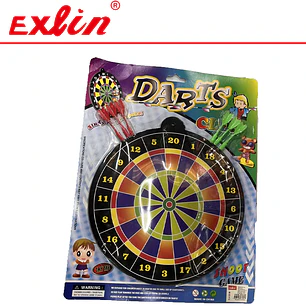 Juego de Dardos Familiar con Tablero y 6 Dardos