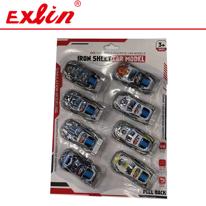 Set de 8 Autos de Colección de Patrullas de Policía Exlin 1