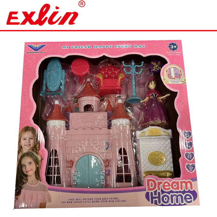 Mini Castillo de Princesa Rosado con Accesorios 1
