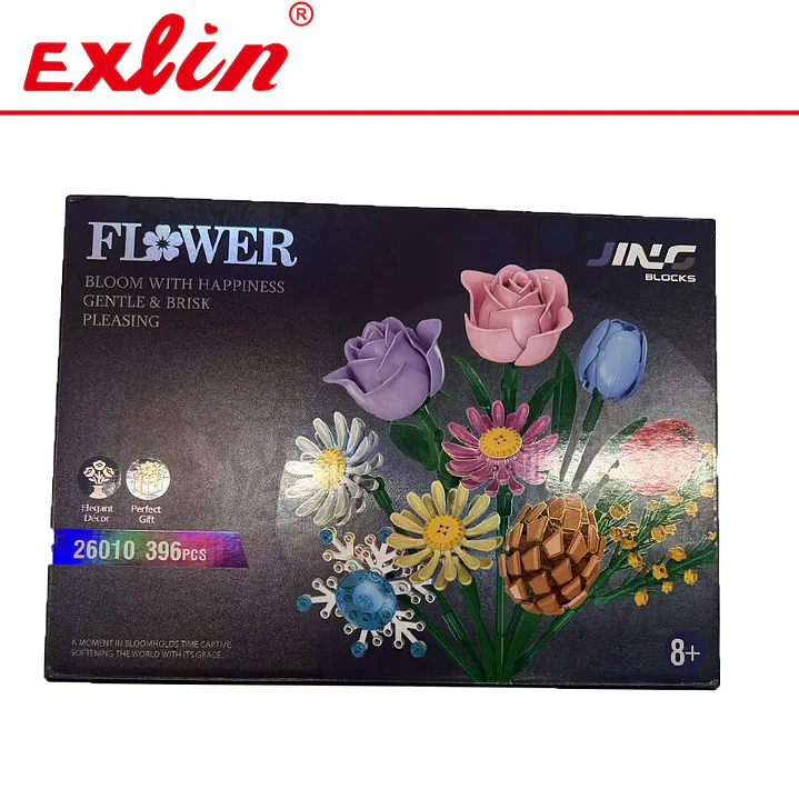 Ramo de Flores de Bloques de Construcción (396 Piezas)  1