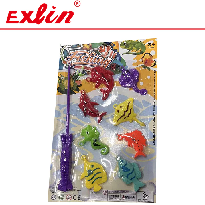 Juego de Pesca de Juguete Infantil con Caña y Peces  1