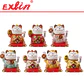 Gato de la Fortuna Maneki Neko de Porcelana 20cm  - Miniatura 1