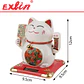 Gato de la Fortuna Maneki Neko de Porcelana 12cm - Miniatura 2