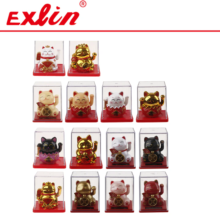 Gato de la Fortuna Maneki Neko de Porcelana 10cm  1