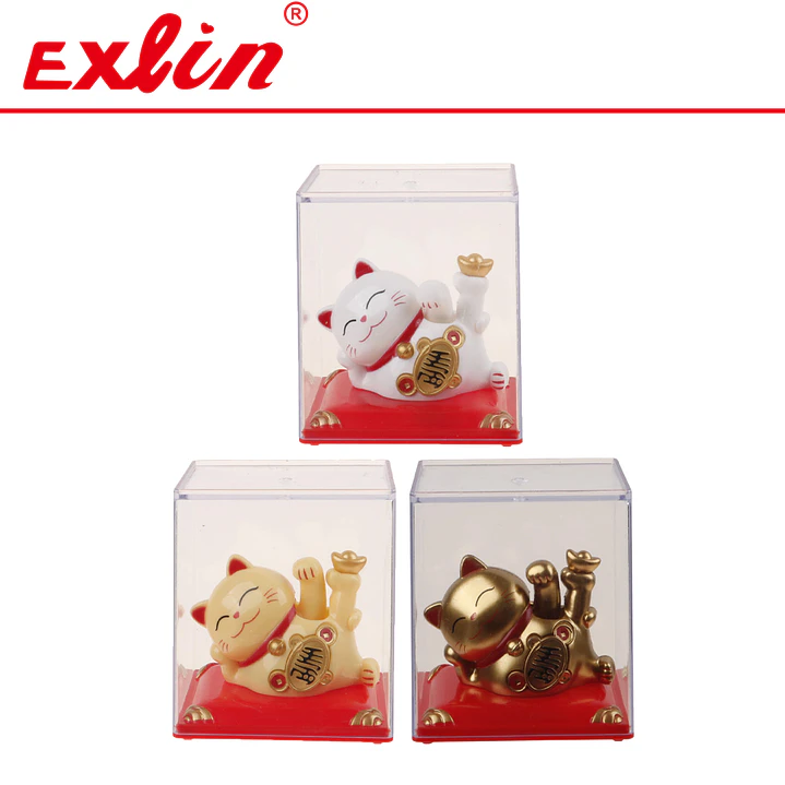 Gato de la Fortuna Maneki Neko de Porcelana 6.5cm  1