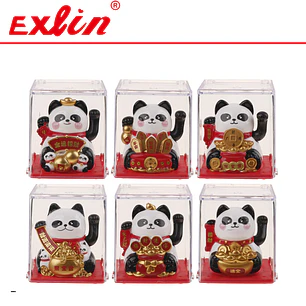 Oso Panda de la Fortuna Chino 6.5cm 