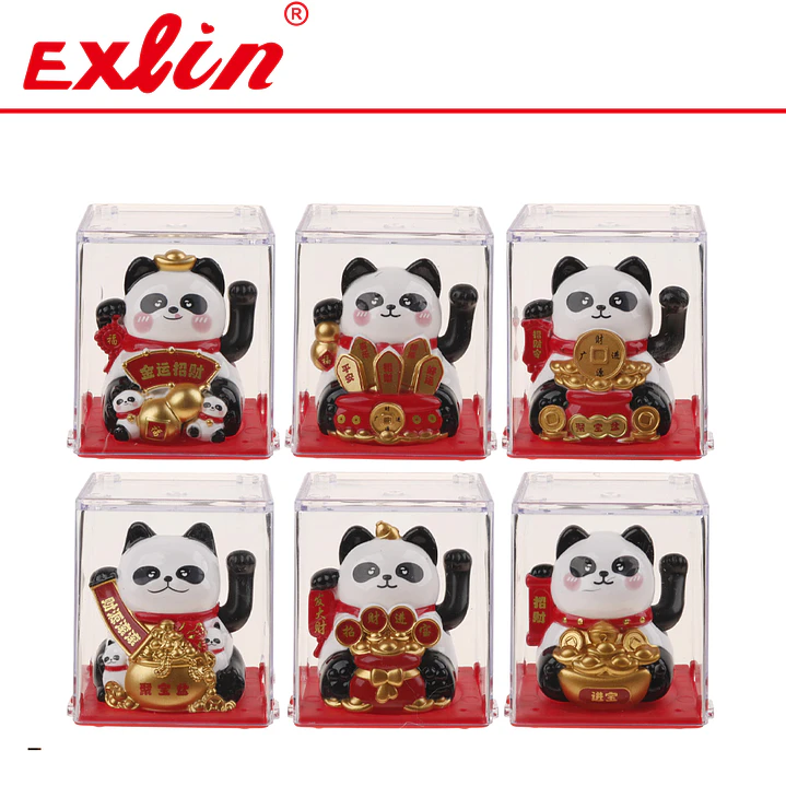 Oso Panda de la Fortuna Chino 6.5cm  1