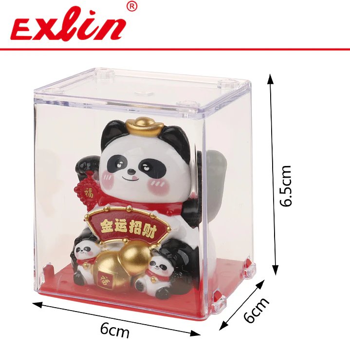Oso Panda de la Fortuna Chino 6.5cm  2