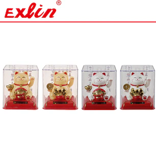 Gato de la Fortuna Maneki Neko de Porcelana 10cm 