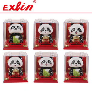 Oso Panda de la Fortuna con Bambú 10cm