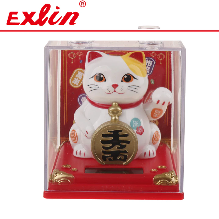 Gato de la Fortuna Blanco 10cm Maneki Neko  1