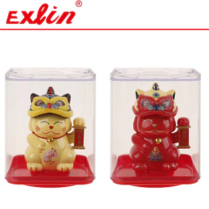 Gato de la Fortuna Negro 10cm Maneki Neko 