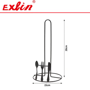 Portarrollos de Cocina Metálico Vertical 30cm 
