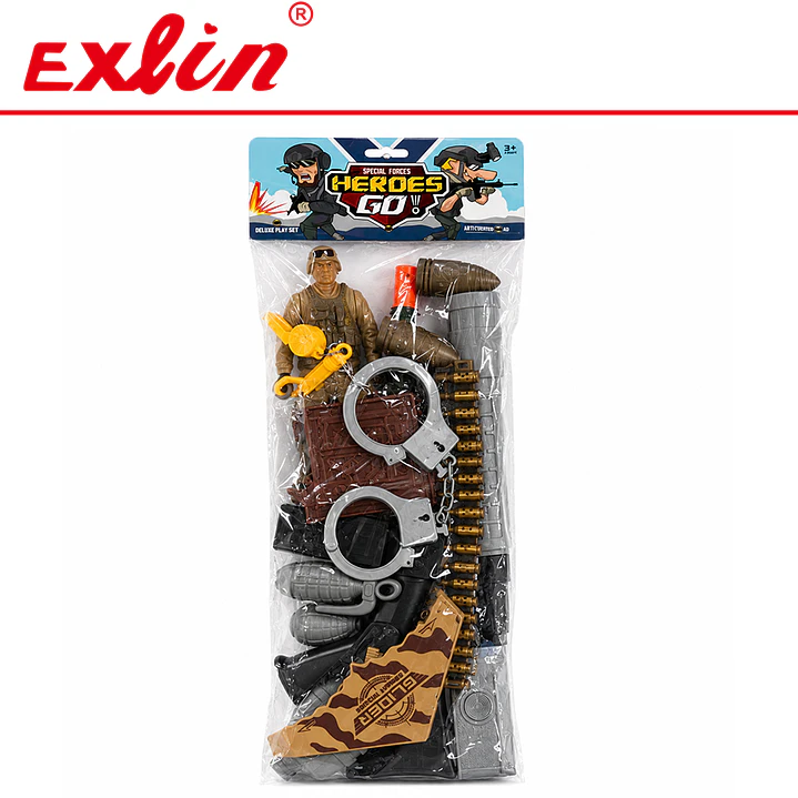Set de Figura Militar y Soldado de Acción con Accesorios 1