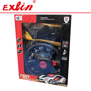 Auto Deportivo a Control Remoto con Volante Escala 1:20 y Luces