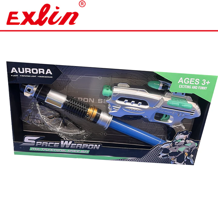 Set Espacial de Espada Láser y Pistola con Luces y Sonido 1