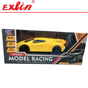 Auto Superdeportivo Amarillo a Control Remoto Speed Model Racing 