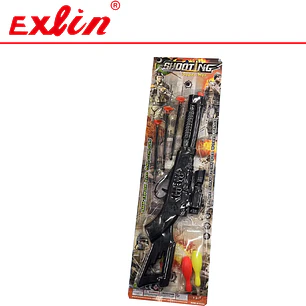 Set de Rifle de Juguete ARMS con Lentes Tácticos y Blancos de Patitos 