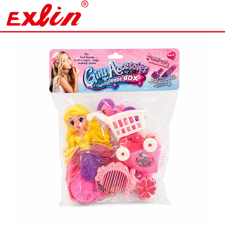 Set de Muñeca, Coche de Paseo y Accesorios de Belleza Infantil  1