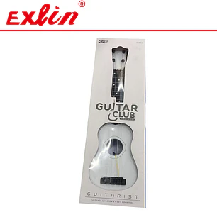 Guitarra Infantil de Juguete de Madera Sintética con Cuerdas y Sonido 