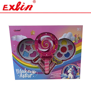 Set de Maquillaje Infantil Formato Paleta con Unicornio 