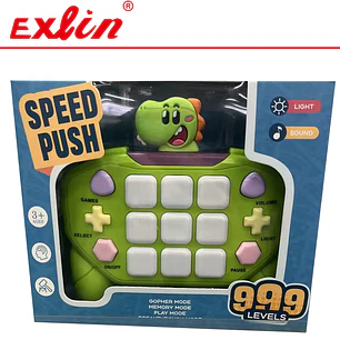 Juego Electrónico Pop It Sensorial Dinosaurio Speed Push con Luz y Sonido