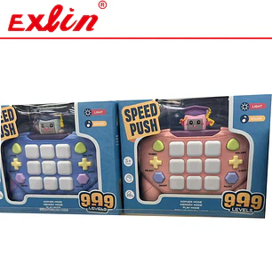 Juego Electrónico Pop It Sensorial Speed Push Estudiante con Luz y Sonido (Colores Surtidos) 