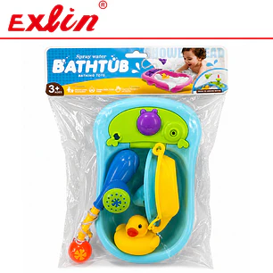 Set de Bañera de Juguete con Ducha Surtidor y Patito 