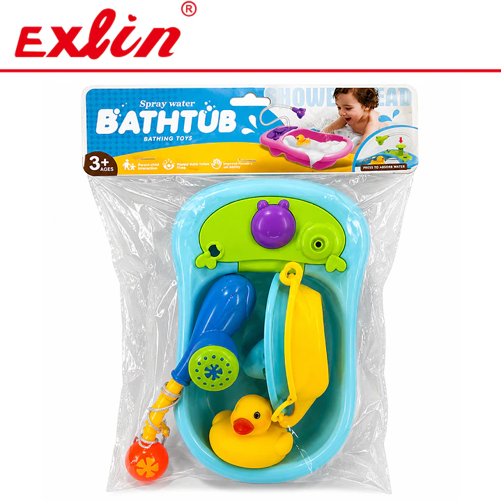 Set de Bañera de Juguete con Ducha Surtidor y Patito  1