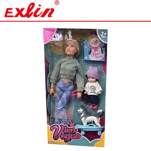 Set de Muñeca Viva Vogue Fashion Doll con Caballo y Accesorios 