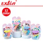 Masa Moldeable Infantil 12 Colores en Frasco Transparente con Carita Kawaii  - Miniatura 1