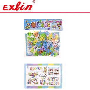 Set de Bloques de Construcción Ensamblables Encajables Infantil DIY Blocks 